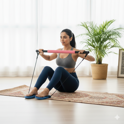 FirstFit Premium Pilates Stick Fitness Bar