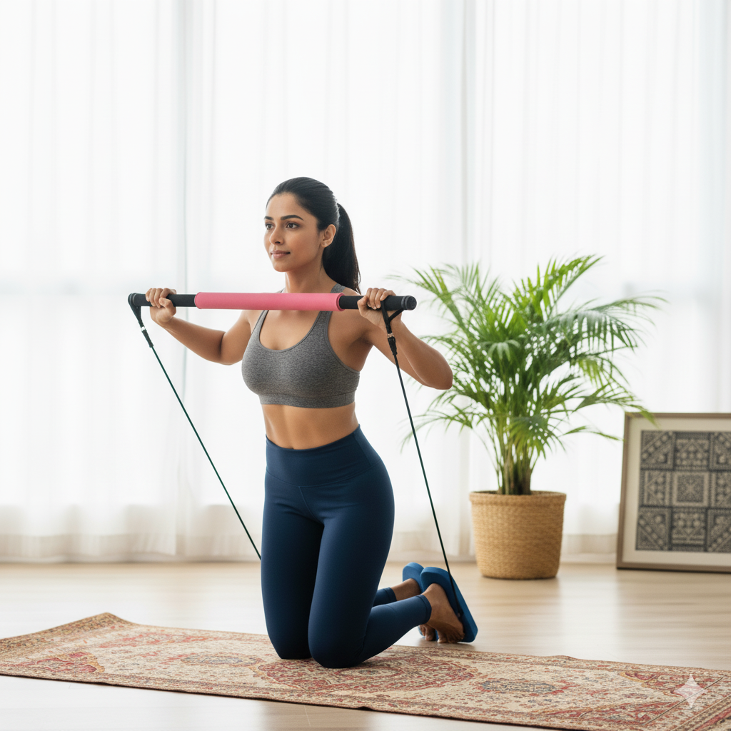 FirstFit Premium Pilates Stick Fitness Bar