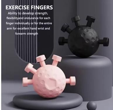 Finger Exerciser & Hand Strengthener | Heavy Resistance Grip Ball for Men & Women | Finger & Forearm Strength Trainer for Workout, Rehab, Stress Relief