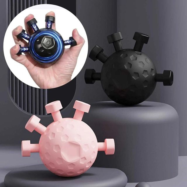 Finger Exerciser & Hand Strengthener | Heavy Resistance Grip Ball for Men & Women | Finger & Forearm Strength Trainer for Workout, Rehab, Stress Relief